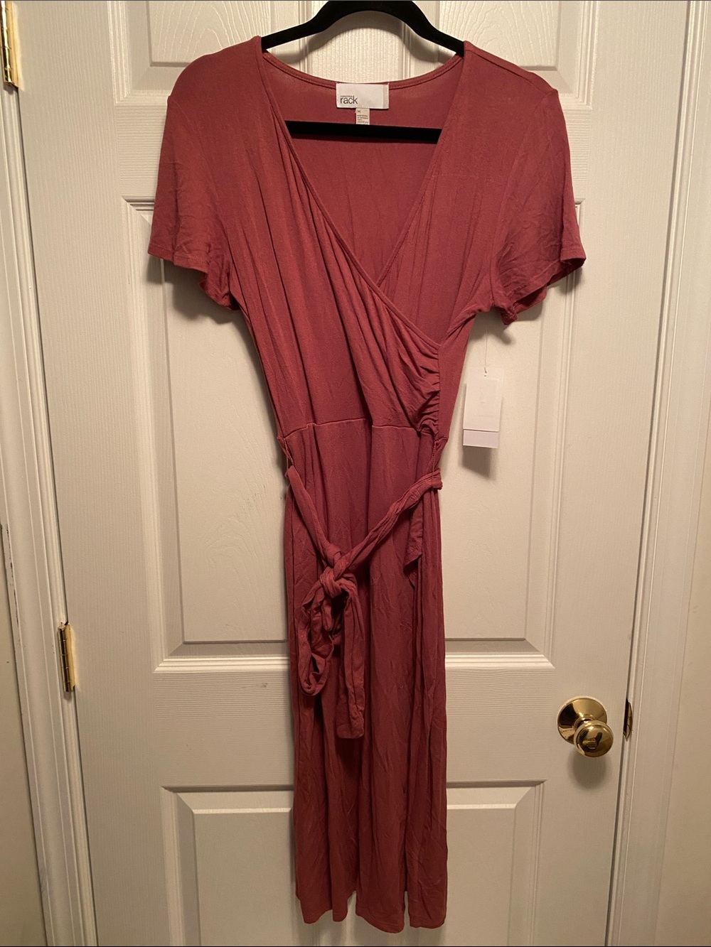 Nordstrom Rack Mauve Wrap Midi Dress…size M